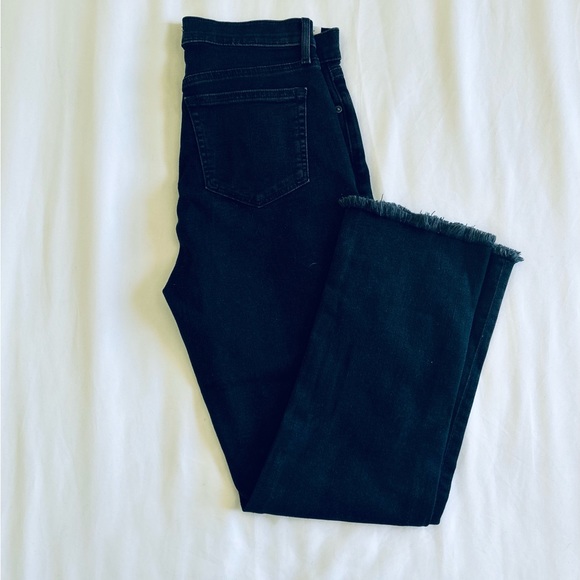 ANN TAYLOR LOFT High Waist Raw Hem Straight Crop 2/26 O-12 * - Picture 10 of 12